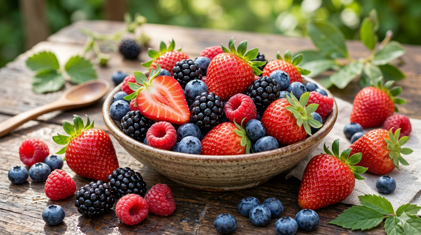 Frutillas, moras, frambuesas y arándanos frescos todo el año